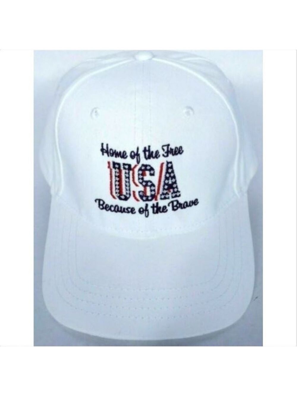 USA Home Of The Free Because Of The Brave Mens Hat